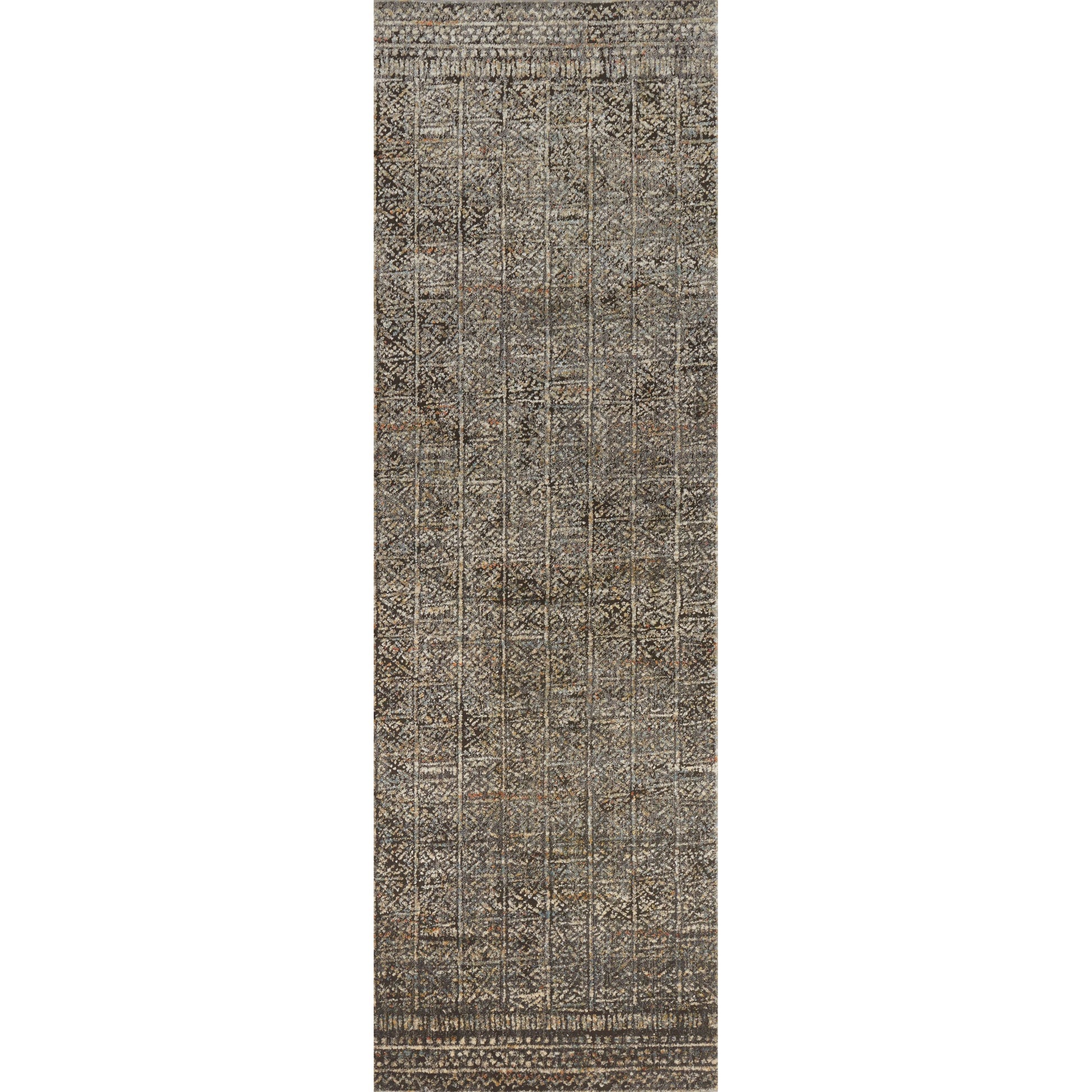 Javari JV-06 Rug by Loloi in charcoal, silver. Made from polyester, polypropylene in a eclectic & global style.