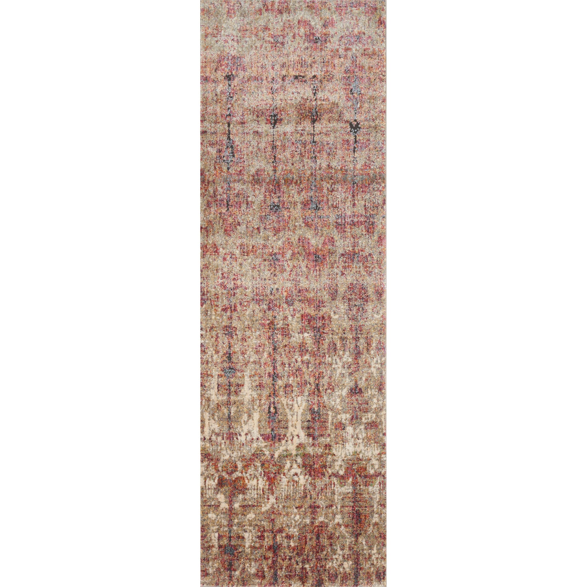 Javari JV-10 Rug by Loloi in drizzle, berry. Made from polyester, polypropylene in a transitional style.