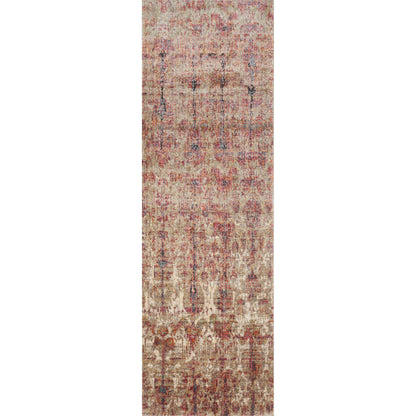 Javari JV-10 Rug by Loloi in drizzle, berry. Made from polyester, polypropylene in a transitional style.