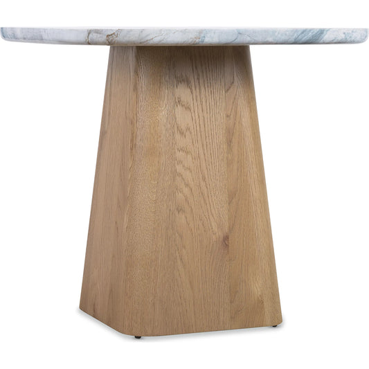 Commerce and Market Hudson High Nesting Table by Hooker Furniture in medium wood and natural oak. Made from oak solids, oak veneers, quartz in a unique style.