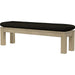 Coastal Outdoor Teak Dining Bench by Sunset West. Made from teak in a modern style.