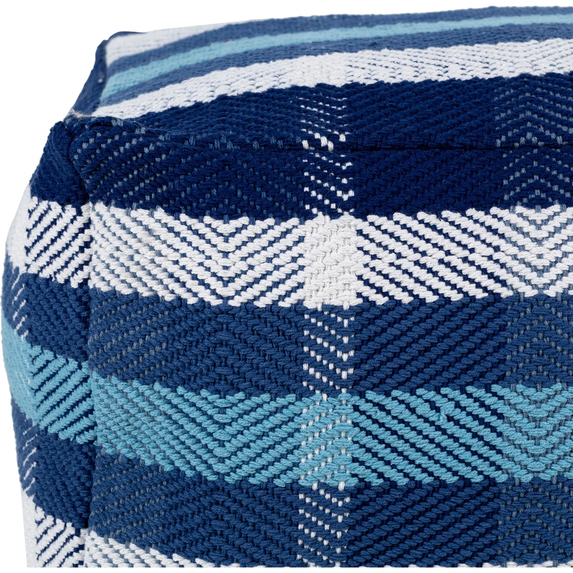 Jacobean - 36351 by Surya in beige, dark blue, denim. Made from 100% cotton, 100% polybeads in a cottage & farmhouse style.