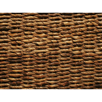 Banana Leaf Chair by Four Hands in gray, cream and gray wash. Made from 50% cotton, 50% polyester, solid mahogany, banana leaf in a cottage & farmhouse style.