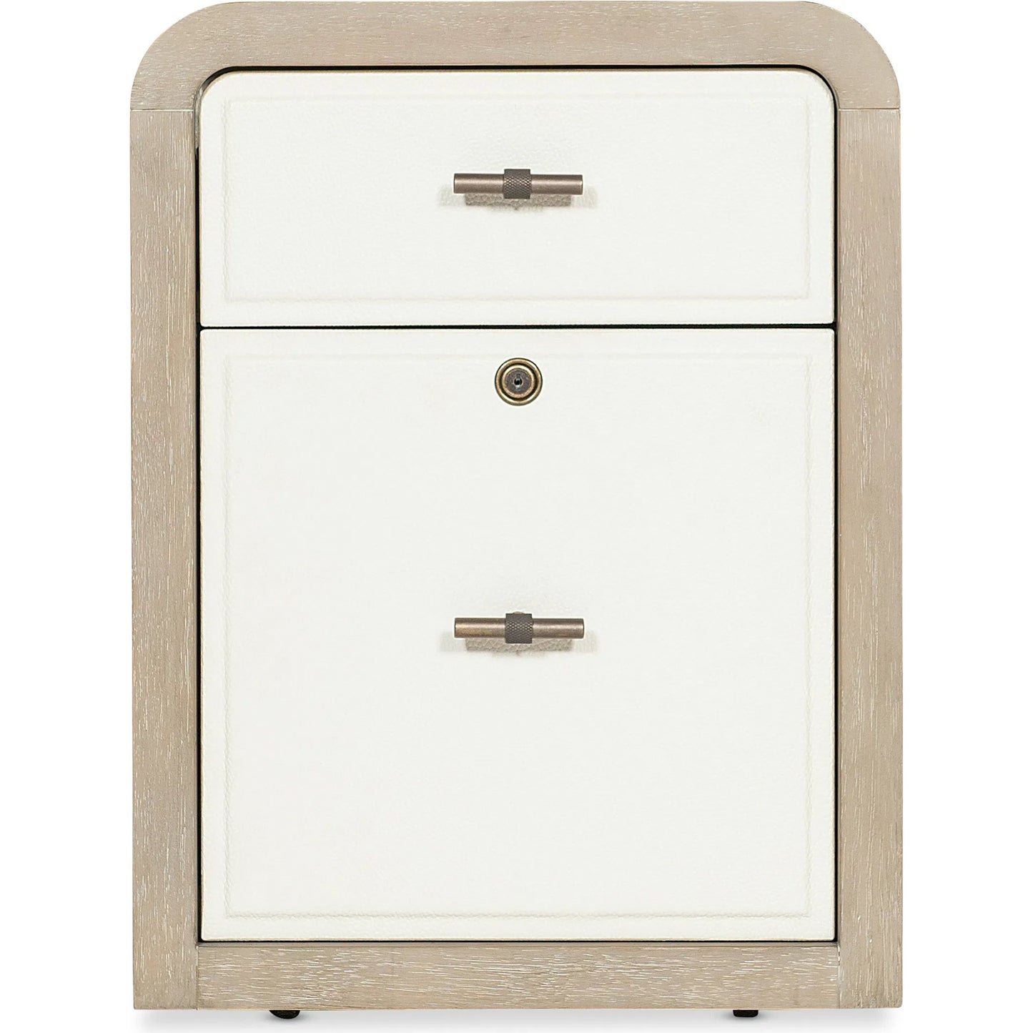 002 SI-2353896 | Additional Silo | Brixton Mobile File by Hooker Furniture in light wood and pebble hue. Made from elm veneers in a transitional style.