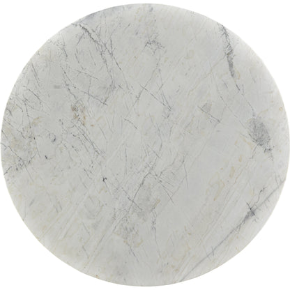 Jinxx Side Table by Moe's Home Collection in charcoal grey. Made from satwaria marble, solid acacia base, mdf in a modern style.