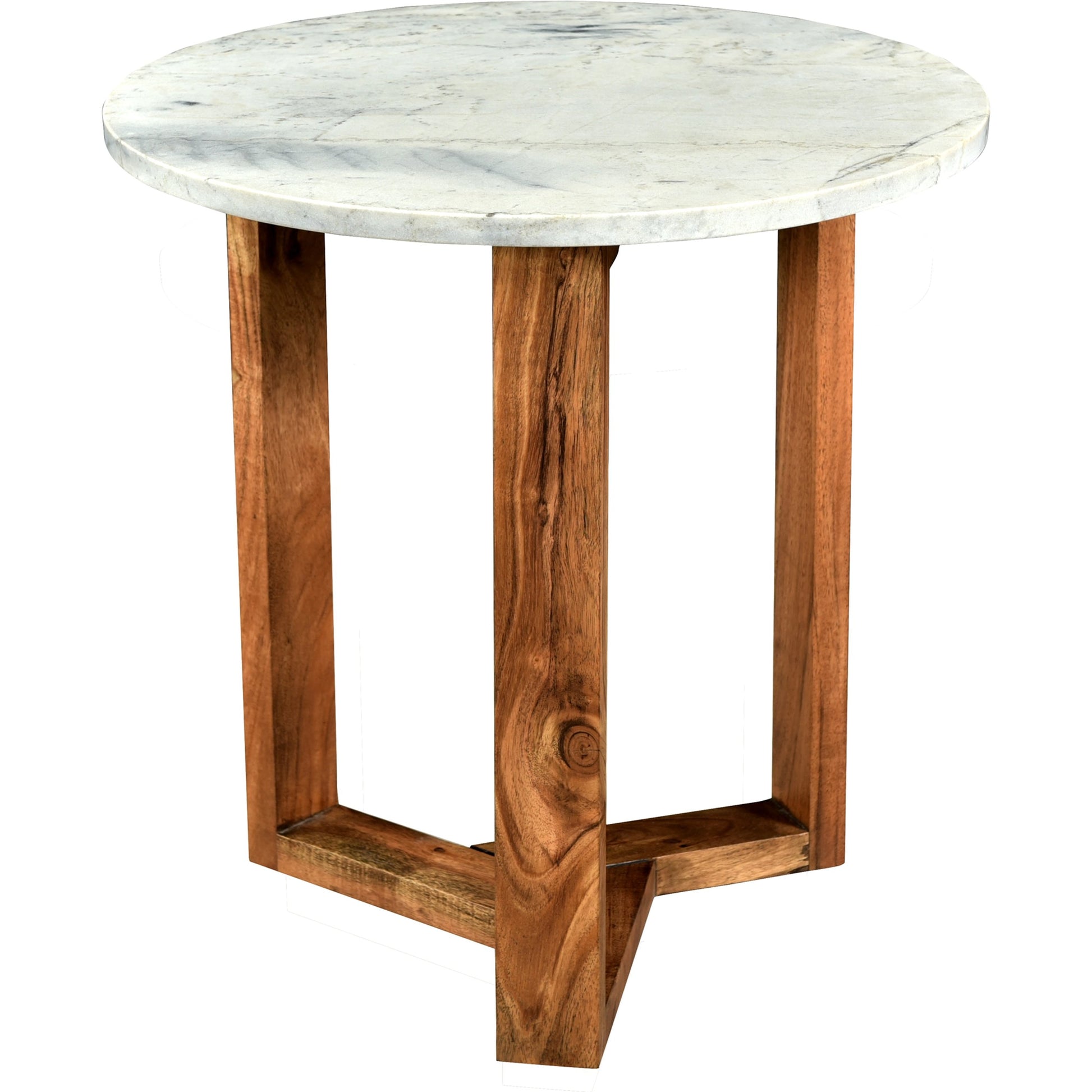 Jinxx Side Table by Moe's Home Collection in charcoal grey. Made from satwaria marble, solid acacia base, mdf in a modern style.