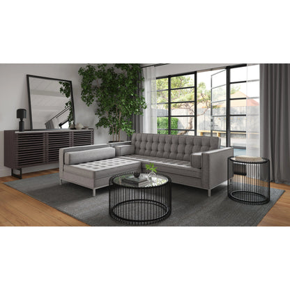 Paloma Sideboard by Moe's Home Collection in charcoal grey. Made from marble, steel legs, mdf in a modern style.