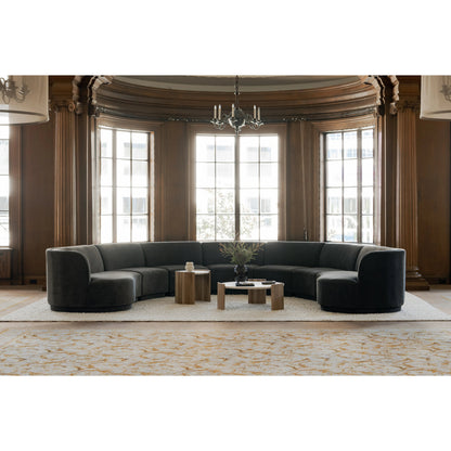 Dala Coffee Table by Moe's Home Collection in white. Made from banswara white marble top, solid oak legs in a modern style.