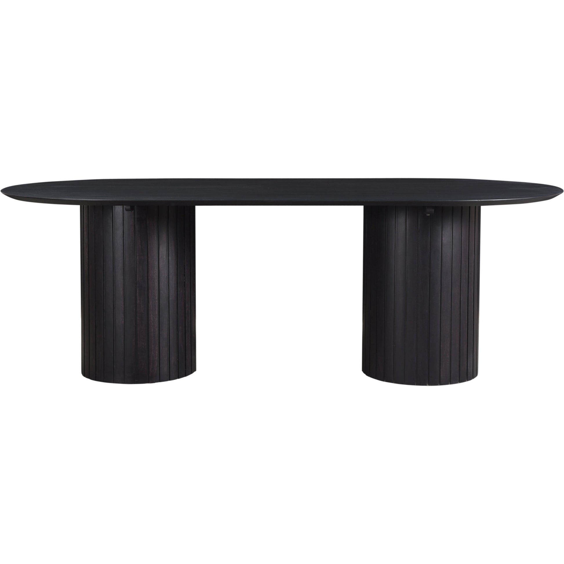 Povera Dining Table by Moe's Home Collection in black. Made from solid acacia wood in a modern style.