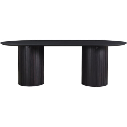 Povera Dining Table by Moe's Home Collection in black. Made from solid acacia wood in a modern style.