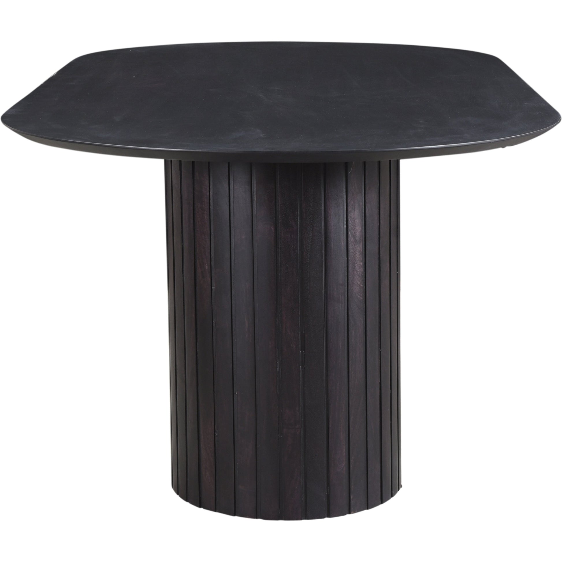 Povera Dining Table by Moe's Home Collection in black. Made from solid acacia wood in a modern style.