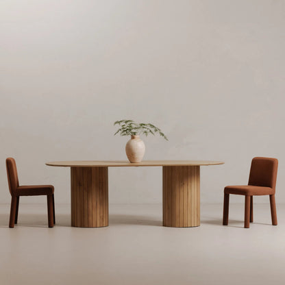 Povera Dining Table by Moe's Home Collection in black. Made from solid acacia wood in a modern style.