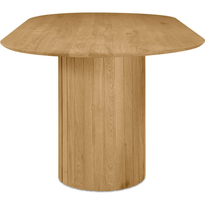 Povera Dining Table by Moe's Home Collection in black. Made from solid acacia wood in a modern style.