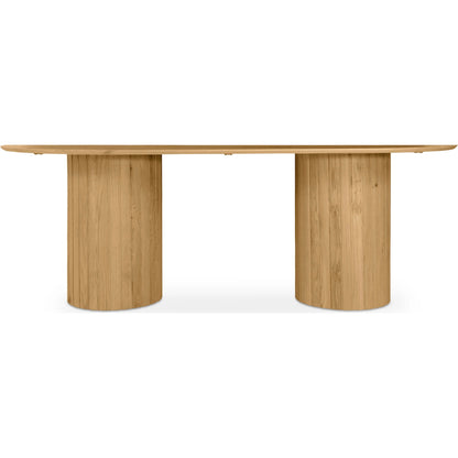 Povera Dining Table by Moe's Home Collection in black. Made from solid acacia wood in a modern style.