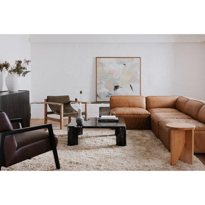 Segment Coffee Table by Moe's Home Collection. Made from marble in a modern style.