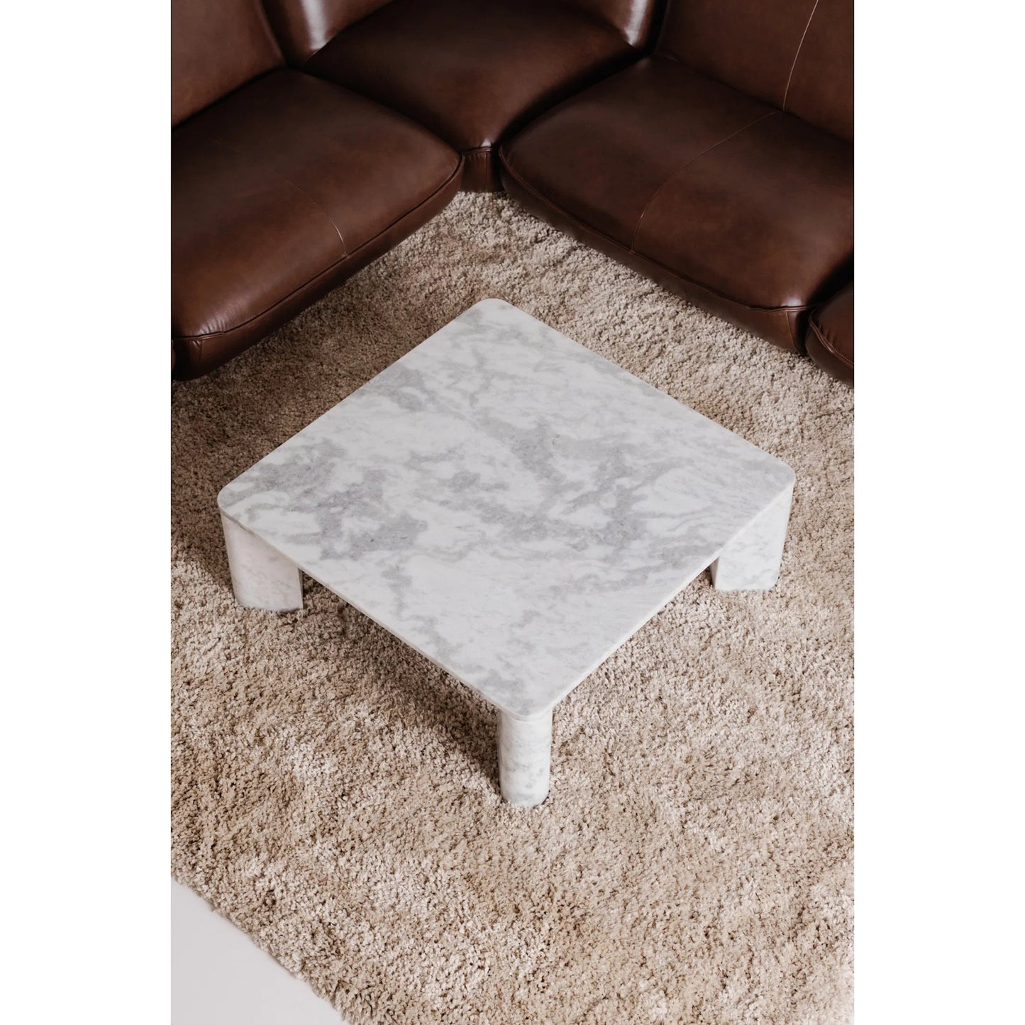 011 SI-2254018 | Lifestyle | Segment Coffee Table by Moe's Home Collection. Made from marble in a modern style.