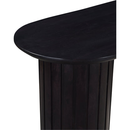 Povera Console Table by Moe's Home Collection in black. Made from solid acacia wood in a modern style.