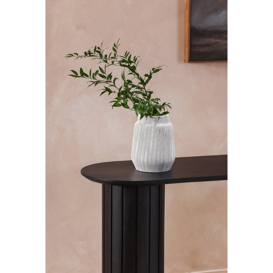 Povera Console Table by Moe's Home Collection in black. Made from solid acacia wood in a modern style.