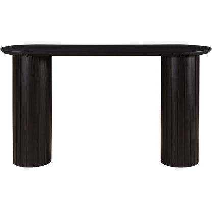 Povera Console Table by Moe's Home Collection in black. Made from solid acacia wood in a modern style.