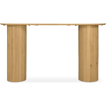 Povera Console Table by Moe's Home Collection in black. Made from solid acacia wood in a modern style.