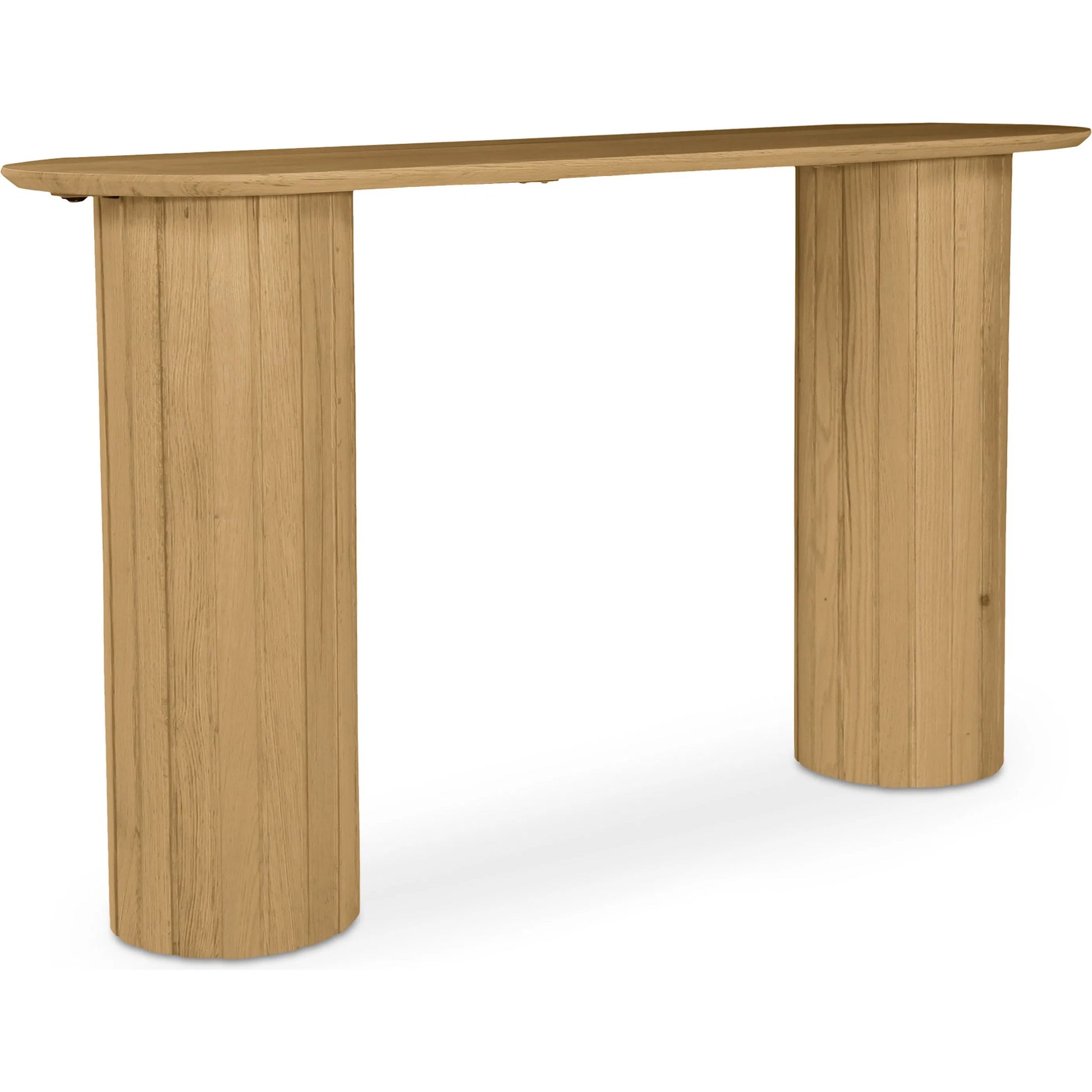Povera Console Table by Moe's Home Collection in black. Made from solid acacia wood in a modern style.