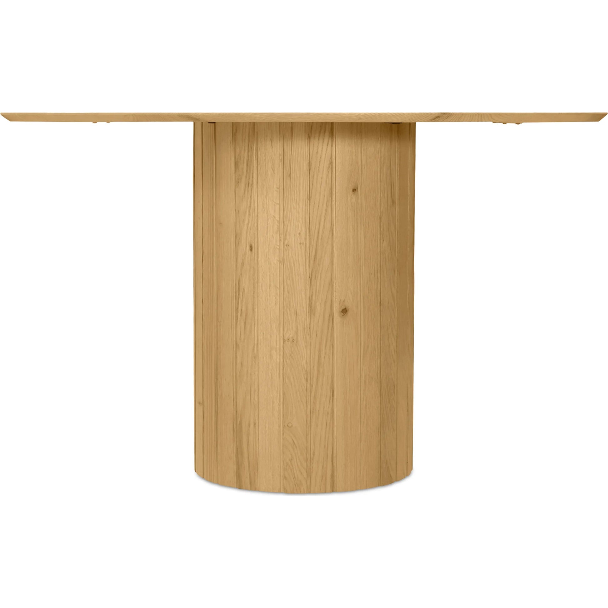 Povera Round Dining Table by Moe's Home Collection in black. Made from solid acacia wood in a modern style.