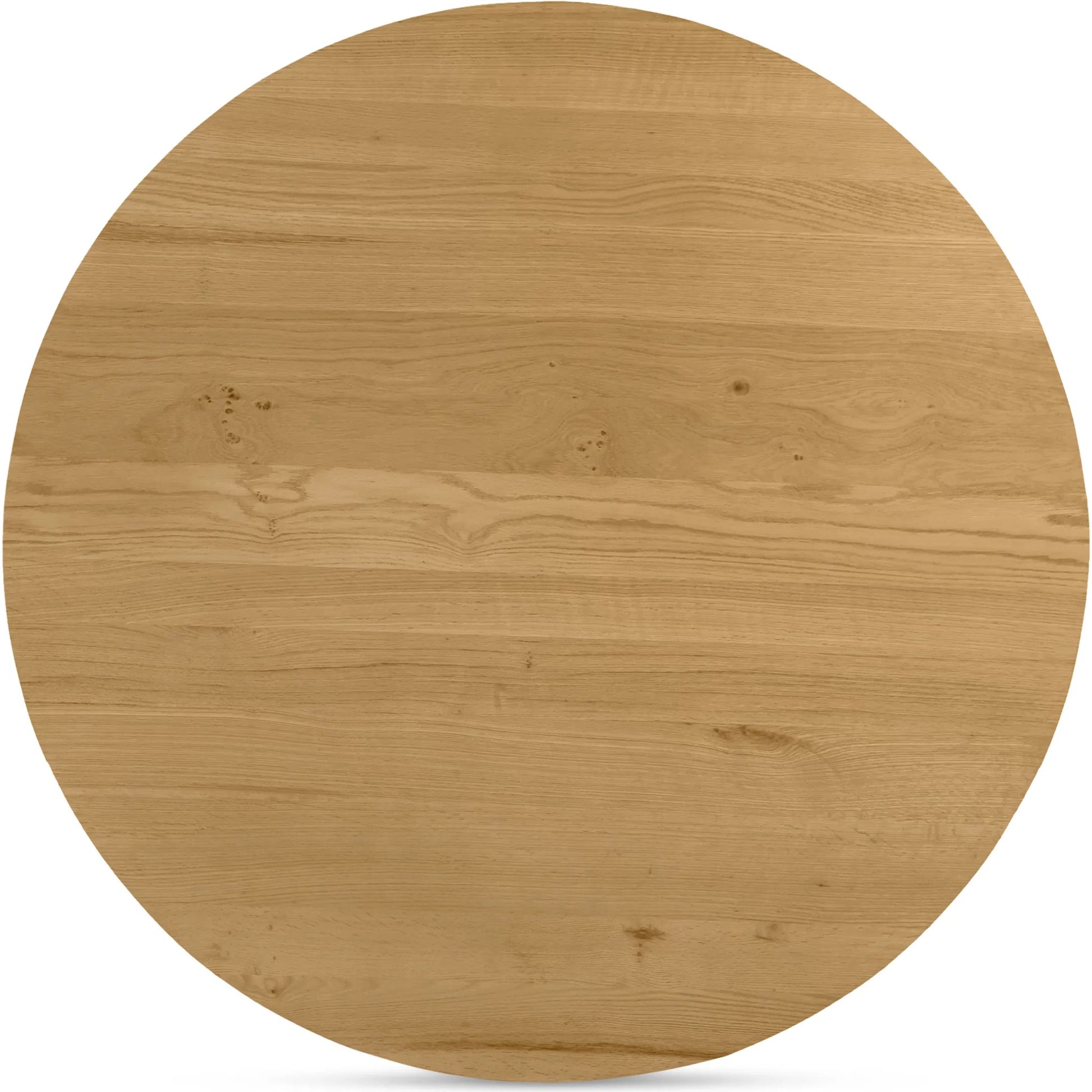 Povera Round Dining Table by Moe's Home Collection in black. Made from solid acacia wood in a modern style.
