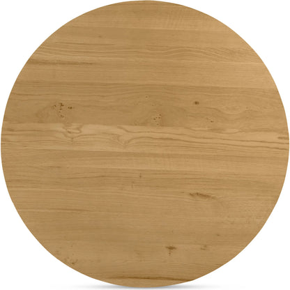 Povera Round Dining Table by Moe's Home Collection in black. Made from solid acacia wood in a modern style.
