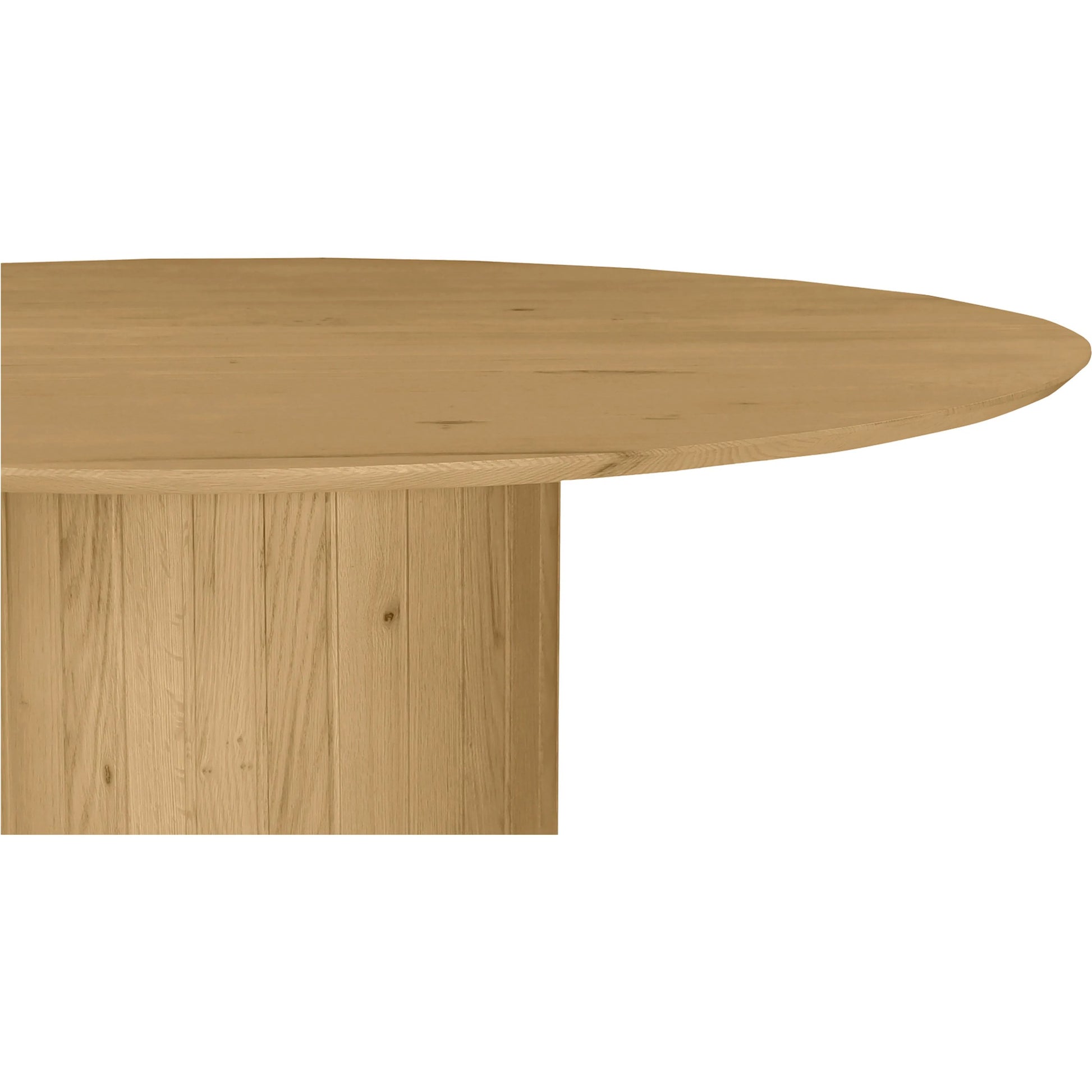 Povera Round Dining Table by Moe's Home Collection in black. Made from solid acacia wood in a modern style.
