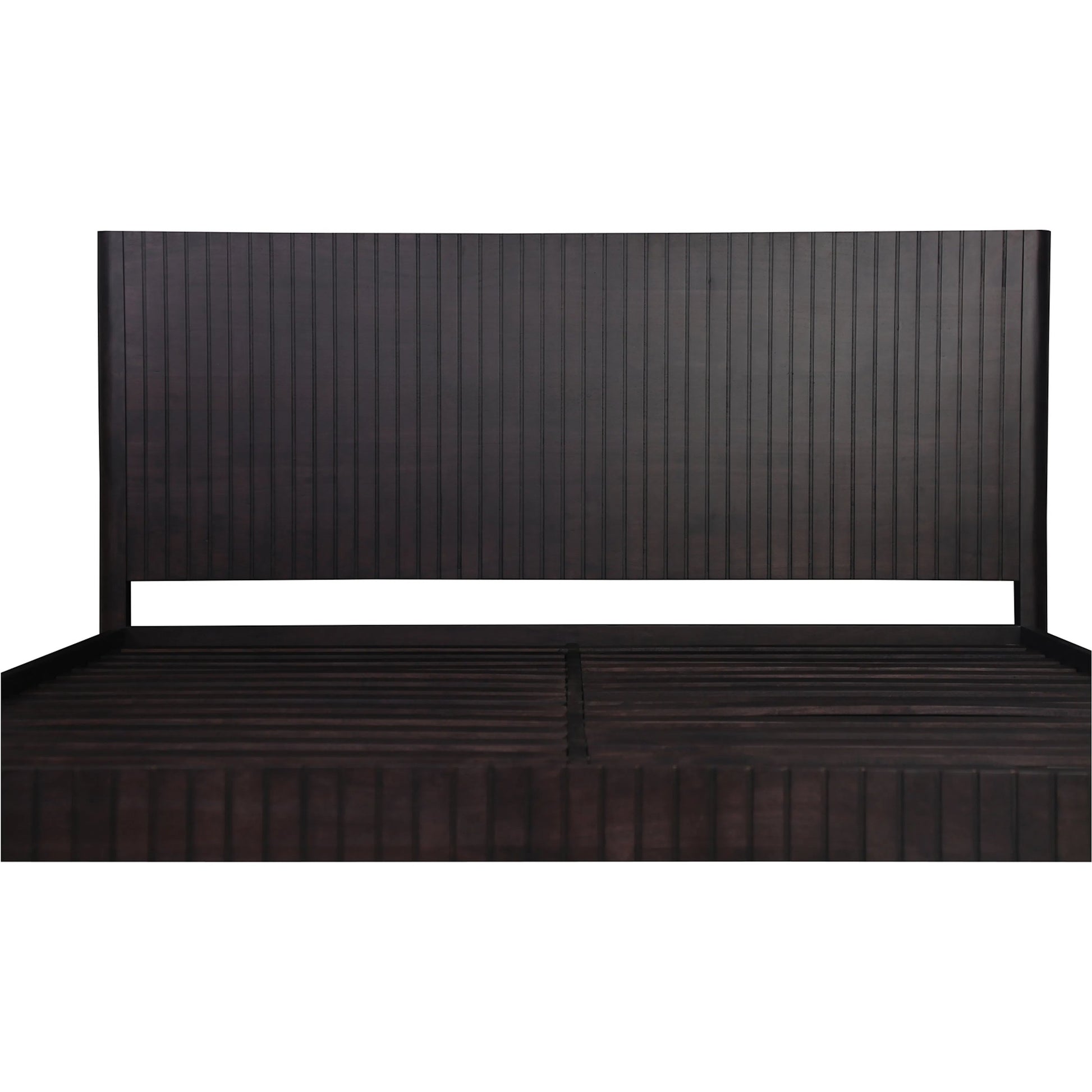 Povera Bed by Moe's Home Collection in natural. Made from solid oak, acacia wood slats in a transitional style.