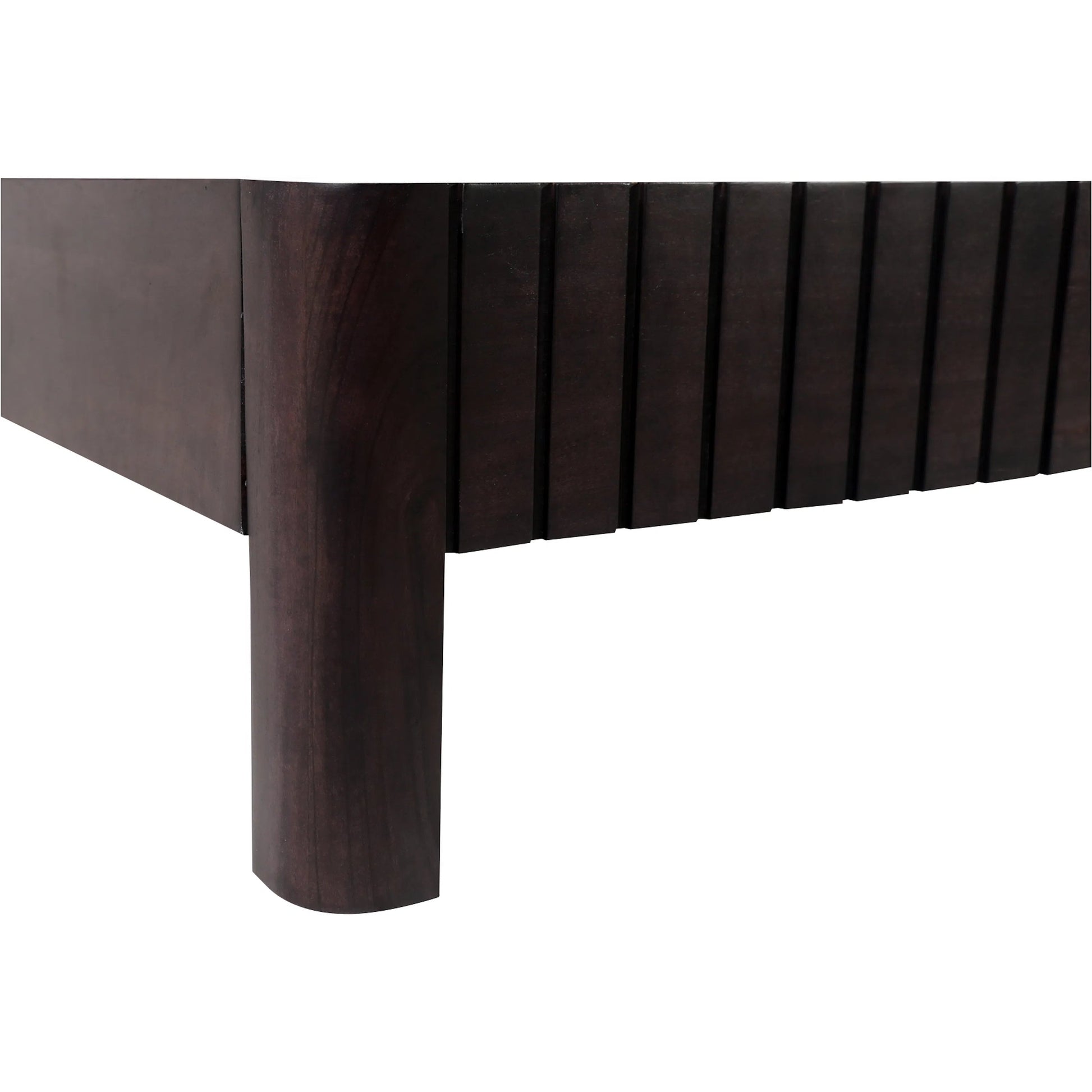 Povera Bed by Moe's Home Collection in natural. Made from solid oak, acacia wood slats in a transitional style.