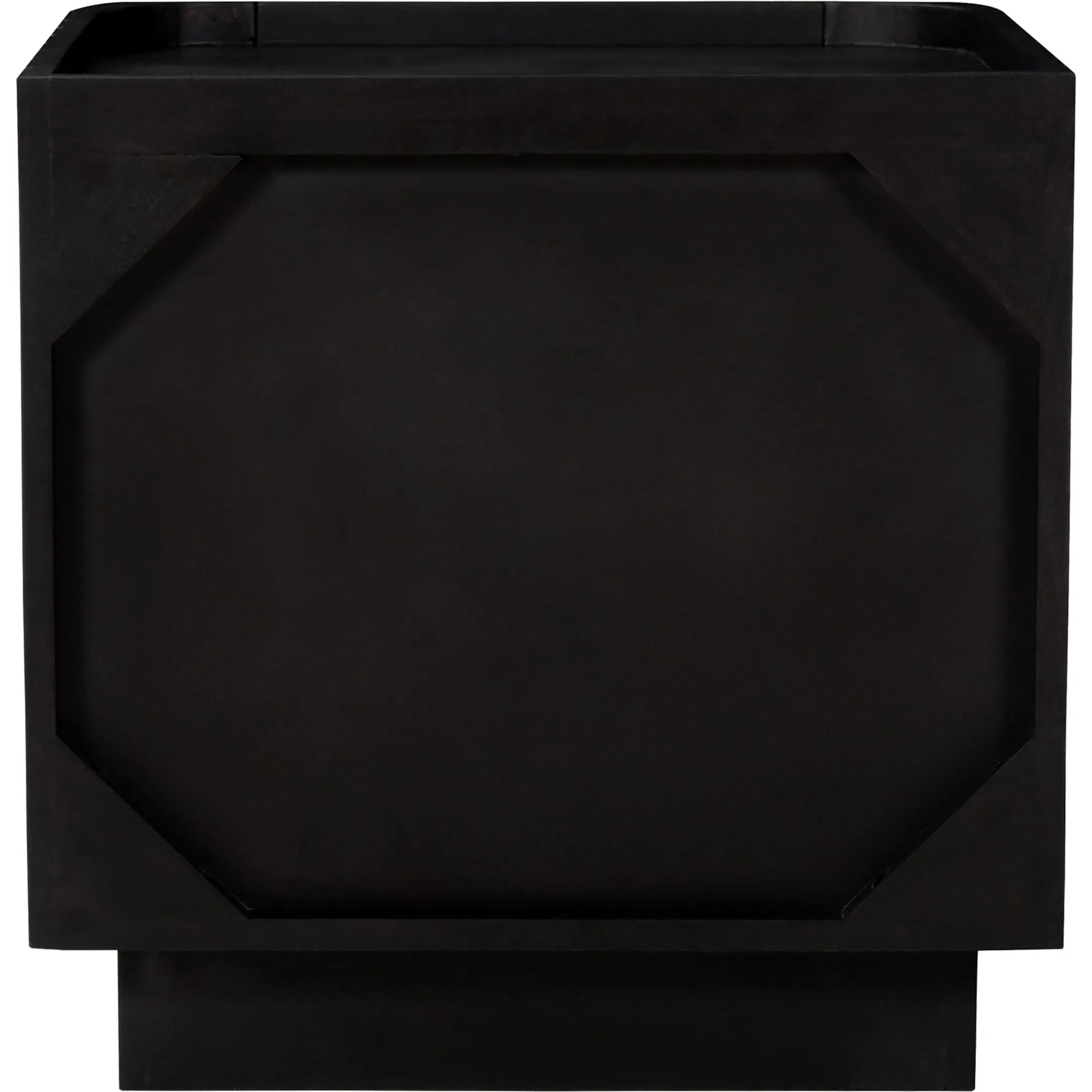 Povera Nightstand by Moe's Home Collection in black. Made from solid acacia wood, mdf back, drawer base in a modern style.