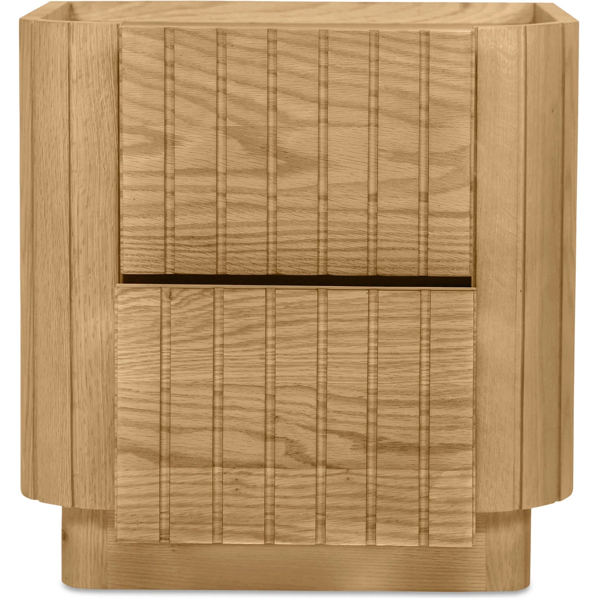 Povera Nightstand by Moe's Home Collection in black. Made from solid acacia wood, mdf back, drawer base in a modern style.