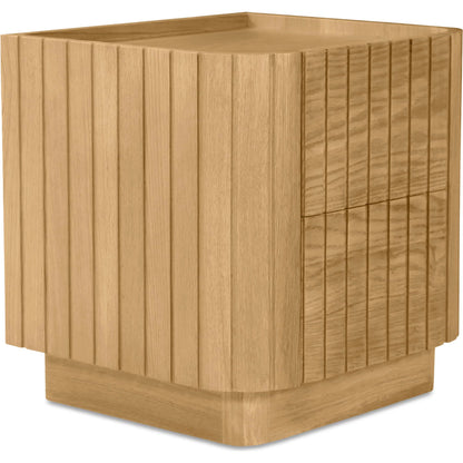 Povera Nightstand by Moe's Home Collection in black. Made from solid acacia wood, mdf back, drawer base in a modern style.