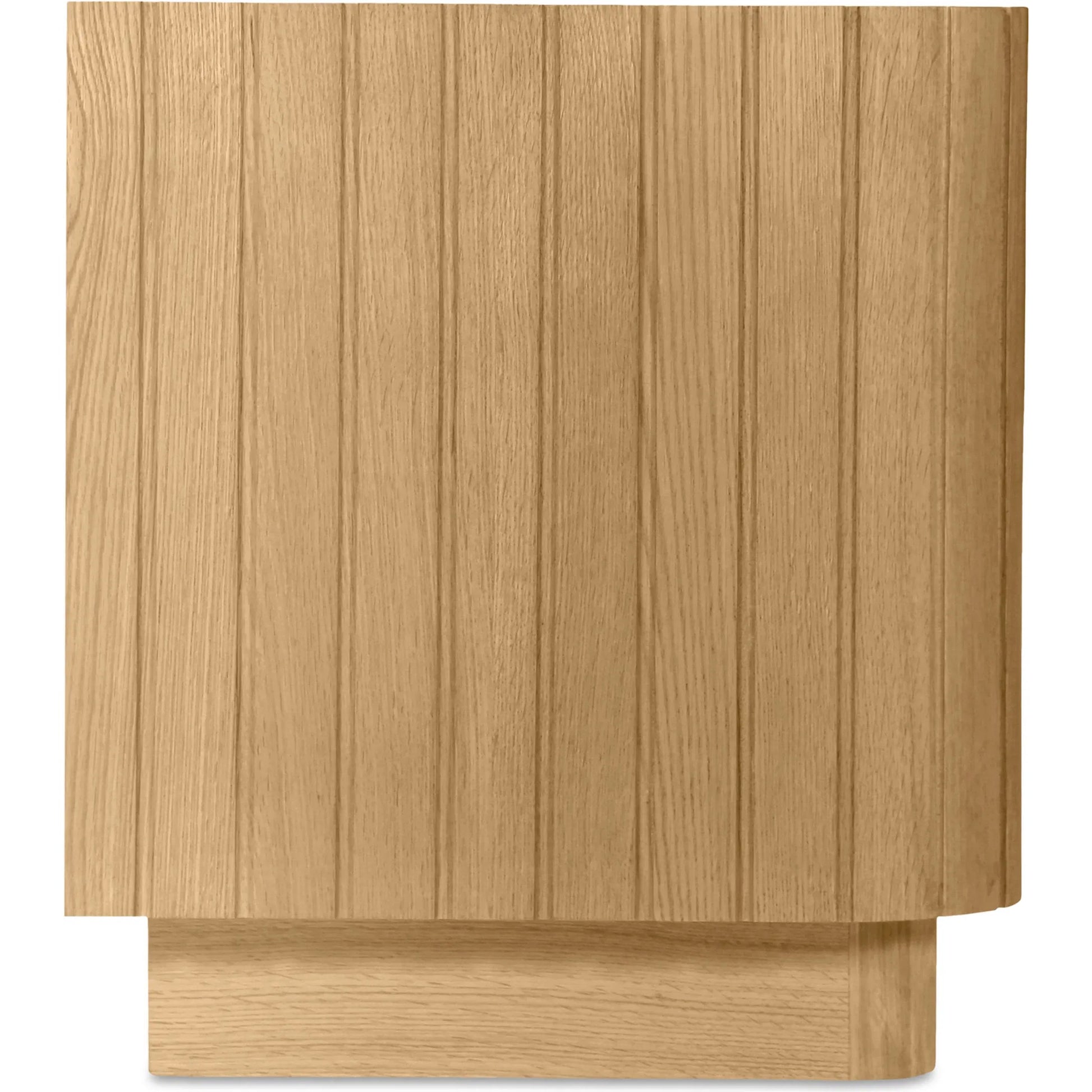 Povera Nightstand by Moe's Home Collection in black. Made from solid acacia wood, mdf back, drawer base in a modern style.