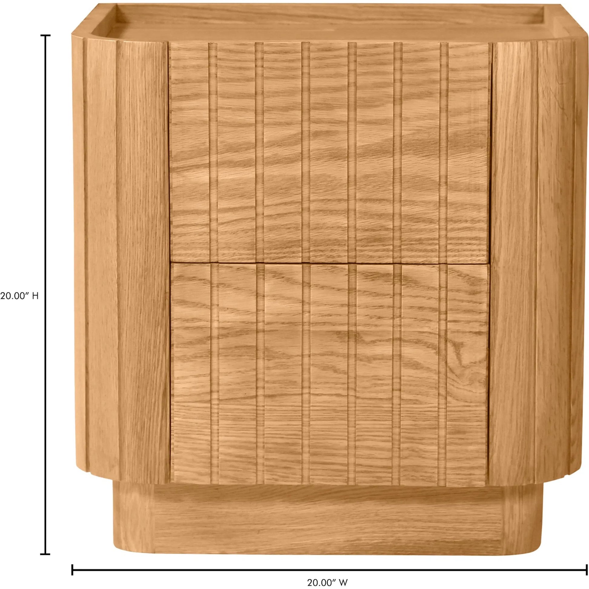 Povera Nightstand by Moe's Home Collection in black. Made from solid acacia wood, mdf back, drawer base in a modern style.