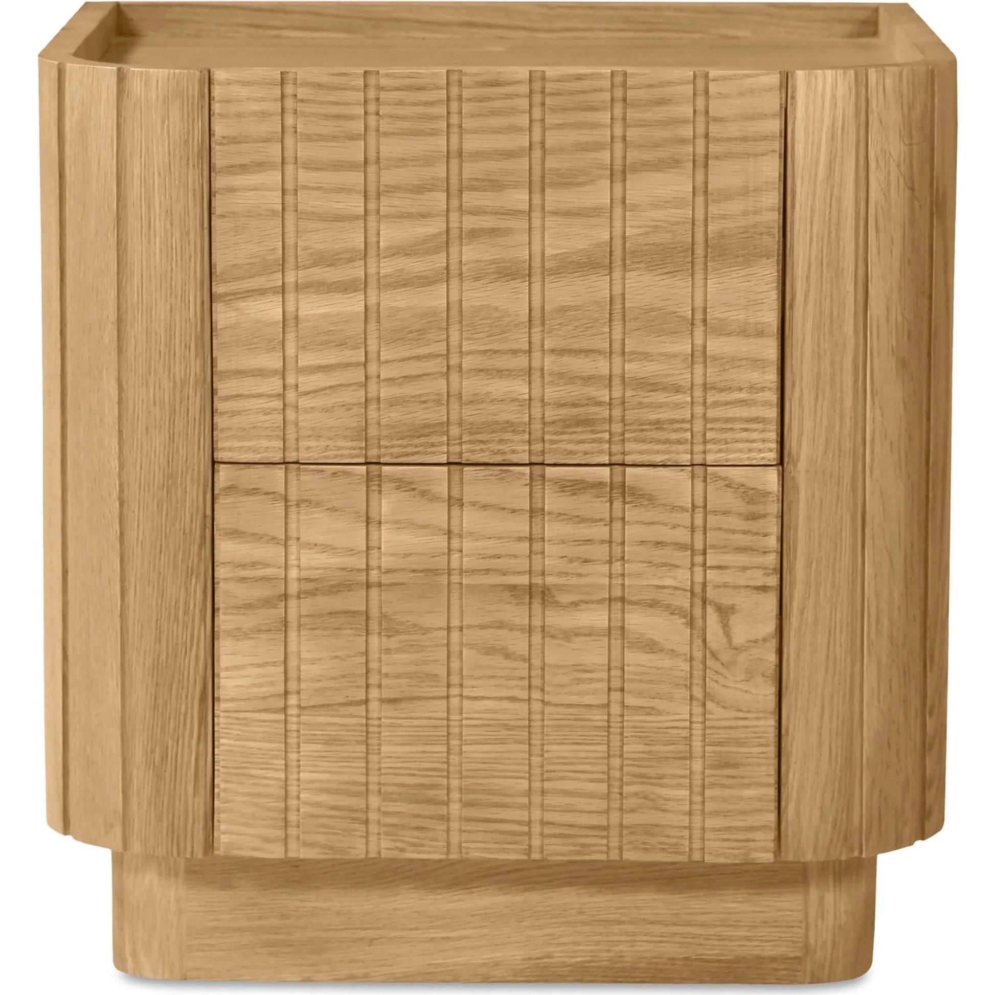 Povera Nightstand by Moe's Home Collection in black. Made from solid acacia wood, mdf back, drawer base in a modern style.