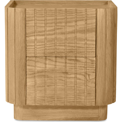 Povera Nightstand by Moe's Home Collection in black. Made from solid acacia wood, mdf back, drawer base in a modern style.