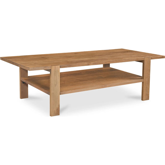 Workshop Coffee Table by Moe's Home Collection in vintage brown. Made from mango wood in a unique style.