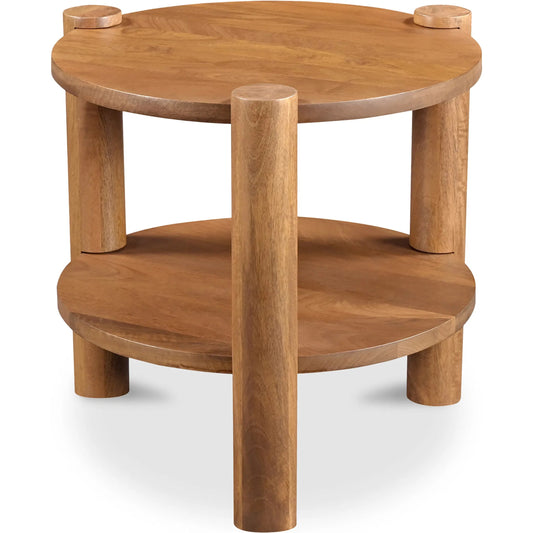 Olsen Accent Table by Moe's Home Collection in rustic farmhouse. Made from solid mango wood in a unique style.
