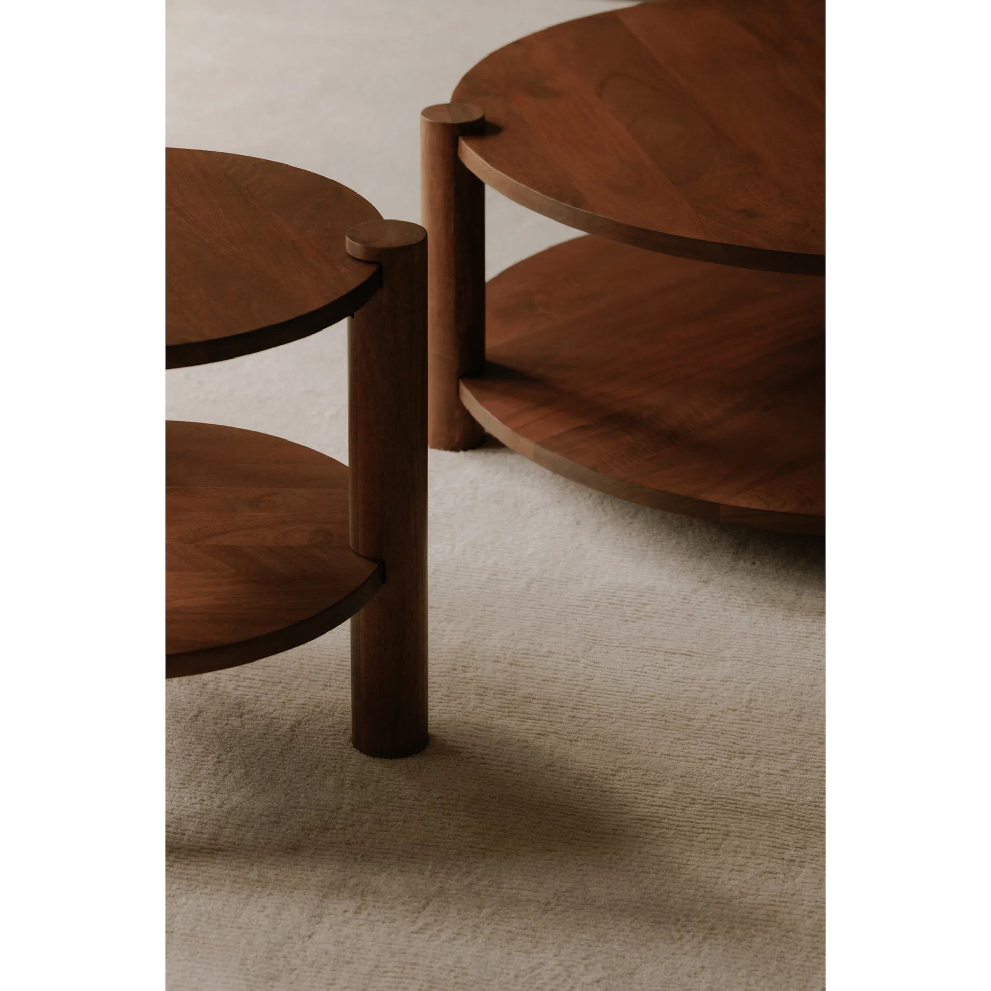 Olsen Accent Table by Moe's Home Collection in rustic farmhouse. Made from solid mango wood in a transitional style.