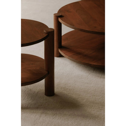 Olsen Accent Table by Moe's Home Collection in rustic farmhouse. Made from solid mango wood in a transitional style.