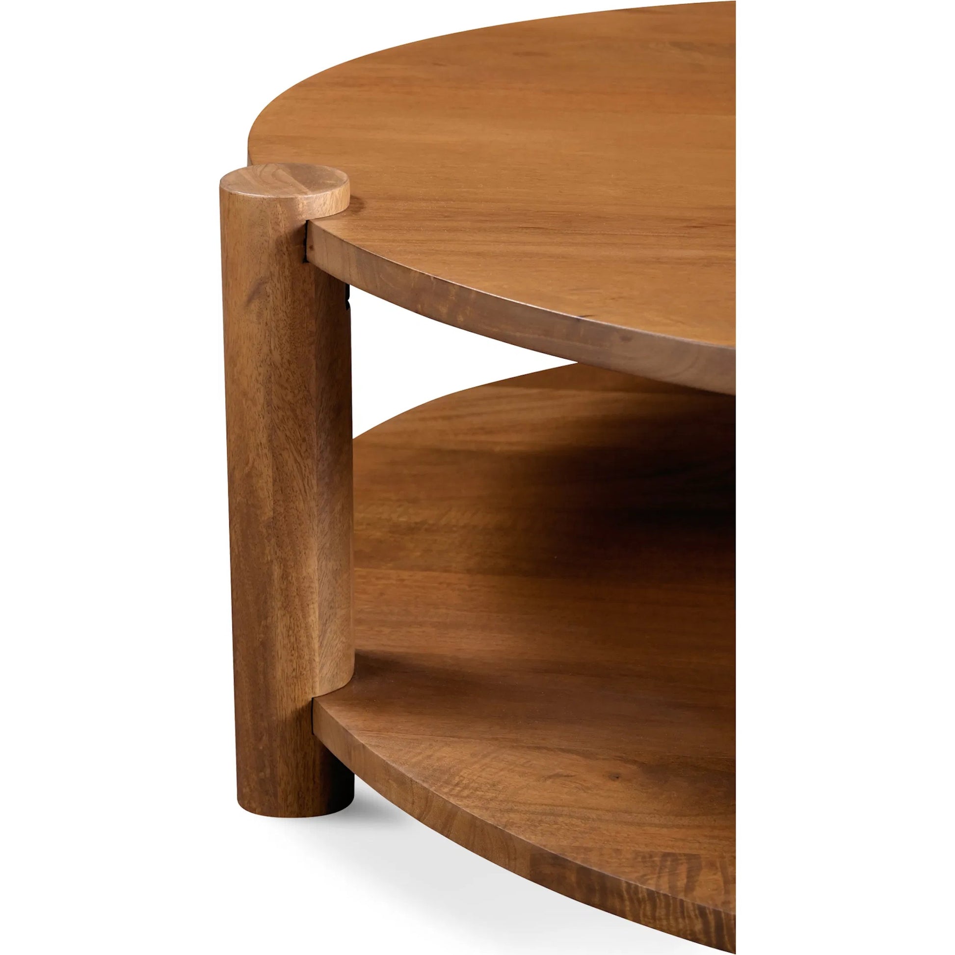 Olsen Coffee Table by Moe's Home Collection in rustic farmhouse. Made from solid mango wood in a transitional style.