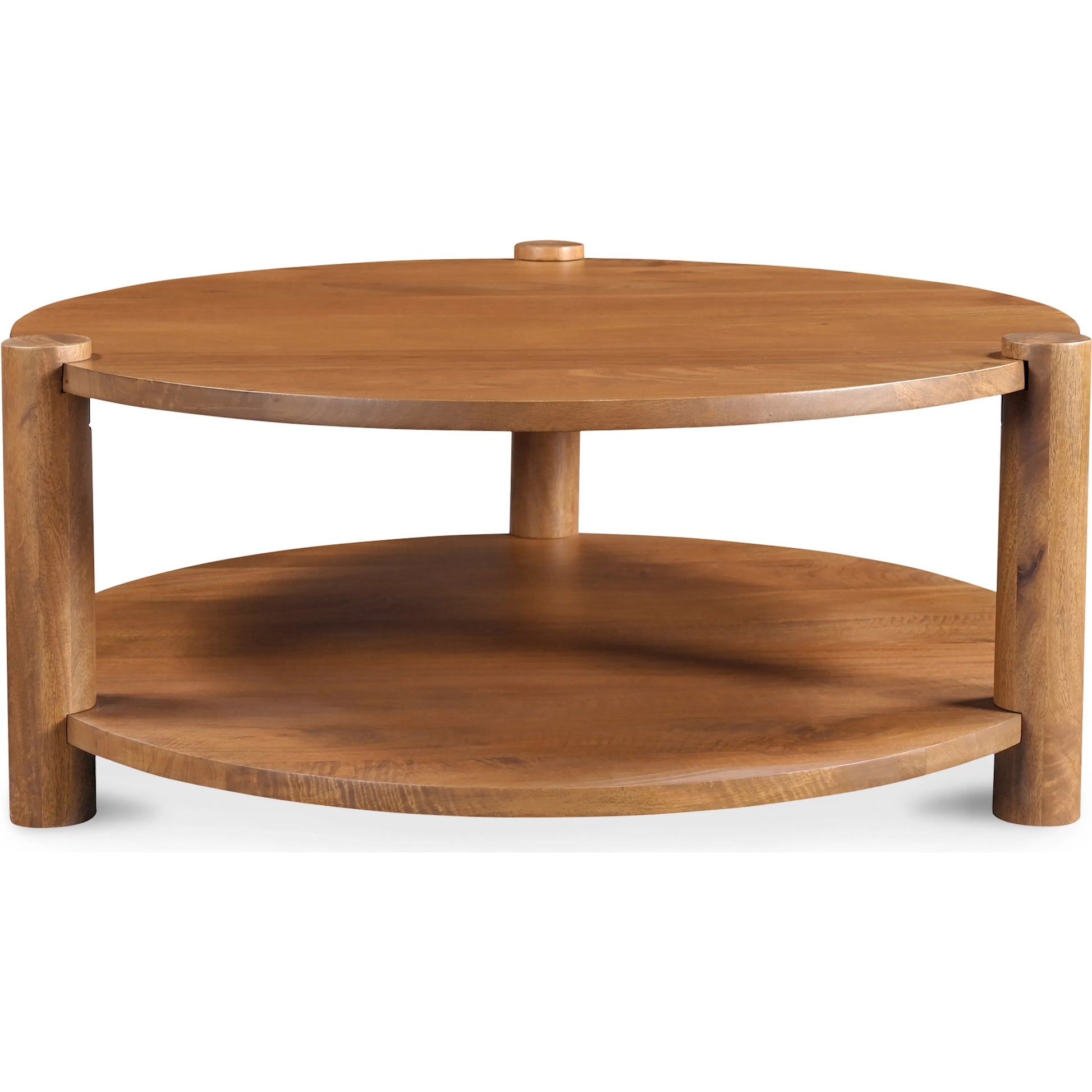 Olsen Coffee Table by Moe's Home Collection in rustic farmhouse. Made from solid mango wood in a transitional style.