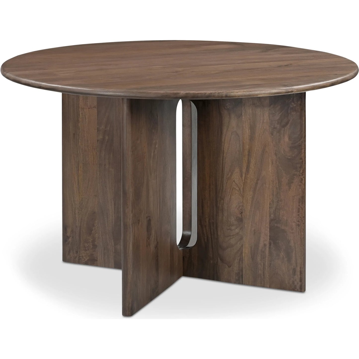 001 SI-2368357 | Primary Silo | Stanley Dining Table by Moe's Home Collection in brown. Made from mango wood, metal in a traditional style.