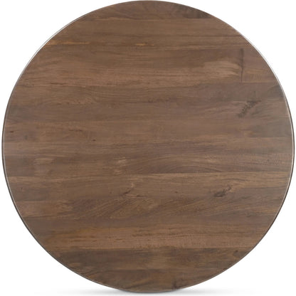 Stanley Dining Table by Moe's Home Collection in brown. Made from mango wood, metal in a traditional style.