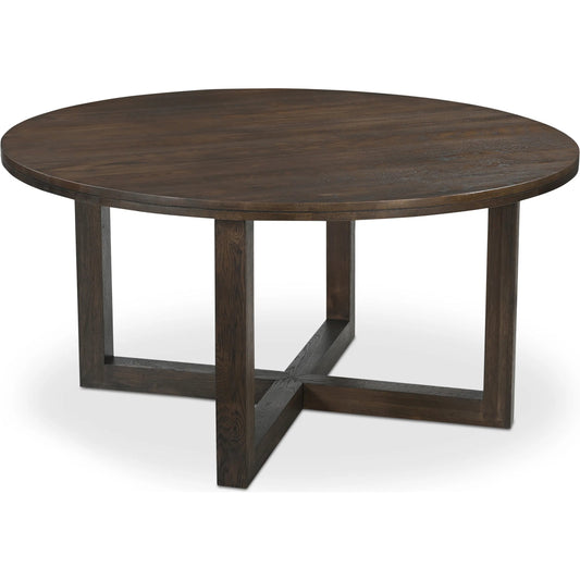 Joel Dining Table by Moe's Home Collection. Made from oak wood, iron in a unique style.