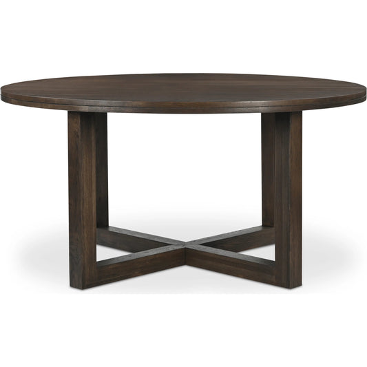 Joel Dining Table by Moe's Home Collection. Made from oak wood, iron in a unique style.