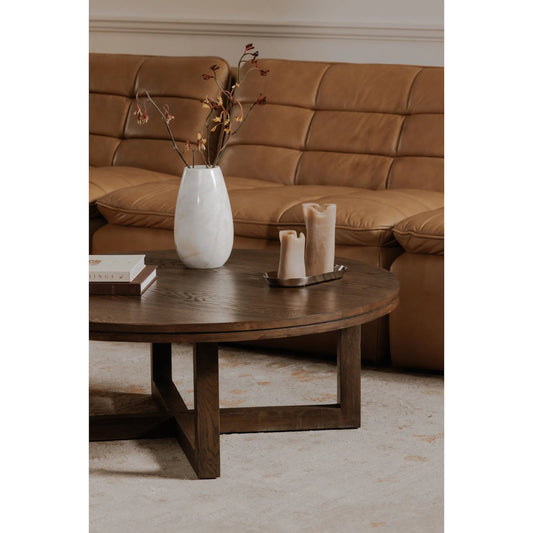 Joel Coffee Table by Moe's Home Collection. Made from oak wood, iron in a unique style.
