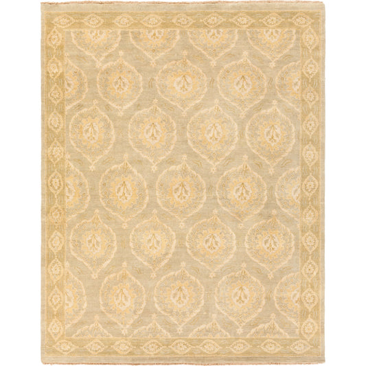 JDE-3001 Rug by Surya in light olive, taupe, olive, mustard. Made from 100% handspun wool in a unique style.